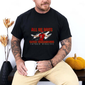 Jayden higgins catch touchdowns nil signature tee1