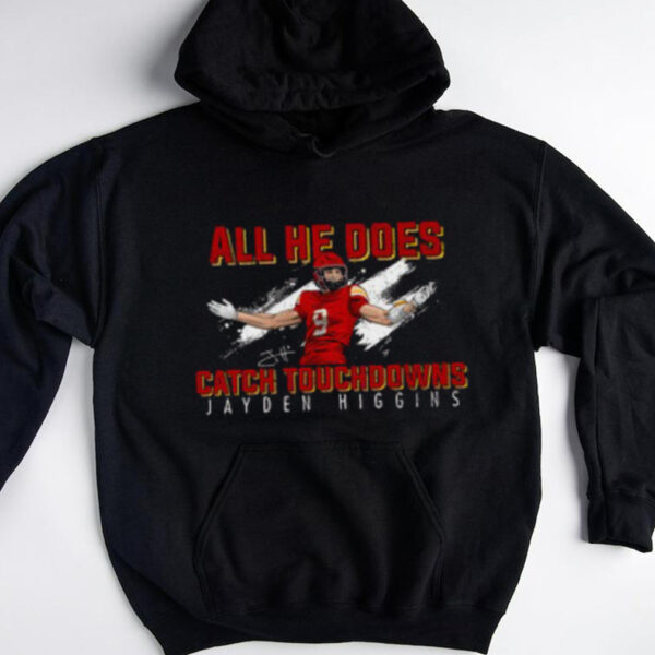 Jayden higgins catch touchdowns nil signature tee