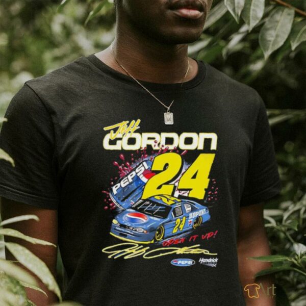 Jeff Gordon Pepsi open it up signature shirt