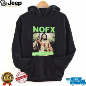 Jesus shoot NOFX never trust hippy shirt4