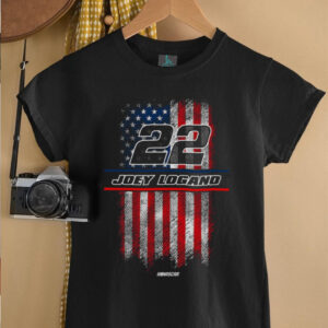 Joey Logano Team Penske American Flag Shirt3