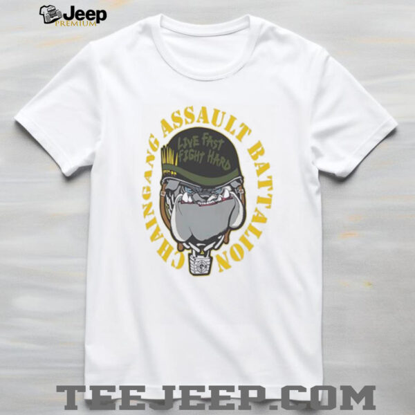 John Cena Bulldog chain gang assault battalion live fast fight hard shirt