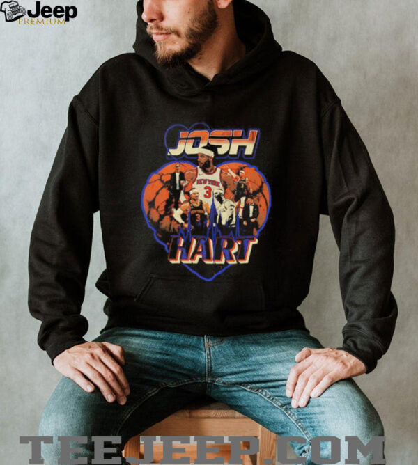Josh Hart heart New York Knicks basketball shirt