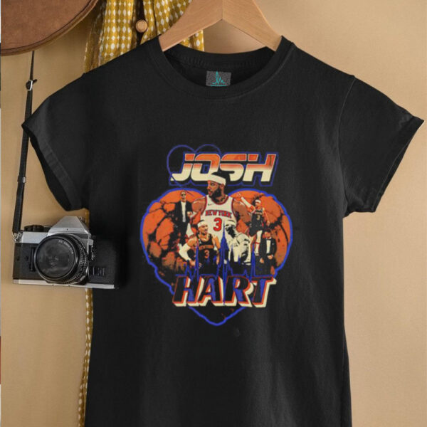Josh Hart heart New York Knicks basketball shirt