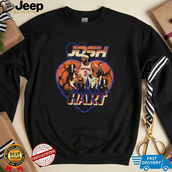 Josh Hart heart New York Knicks basketball shirt