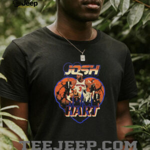 Josh Hart heart New York Knicks basketball shirt5