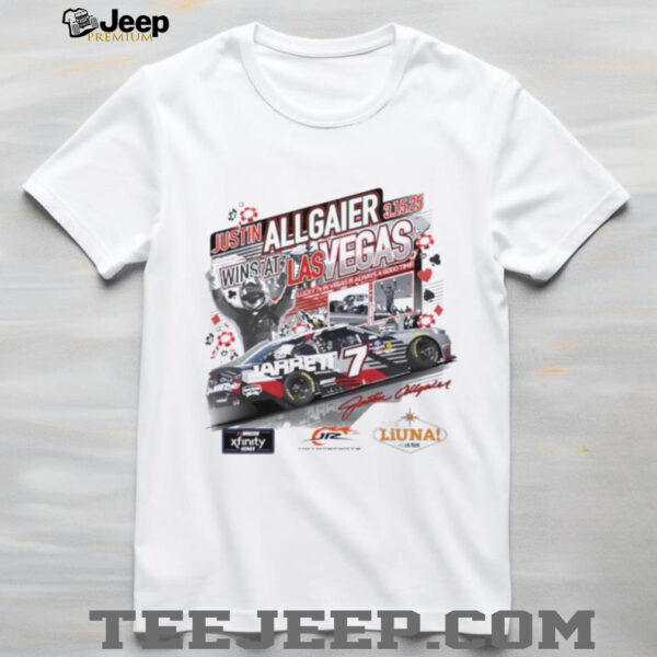 Justin Allgaier Checkered Flag Sports Fanaticity 2025 Xfinity Series The LiUNA Race Winner shirt