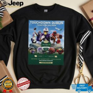 K State Vs Iowa State Touchdown Dublin TIckets On Sale Now Aer Lingus College Football Classic Ireland 2025 Saturday 23rd August Aviva Stadium Helmet Poster T Shirt2
