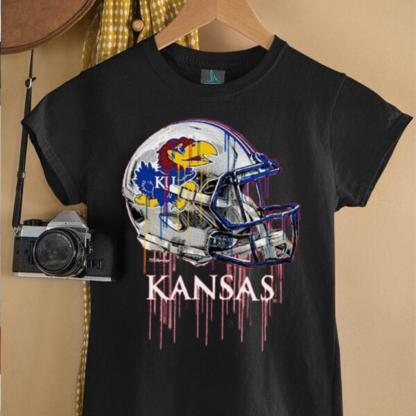 Kansas Jayhawks Toddler Dripping Football T Shirt