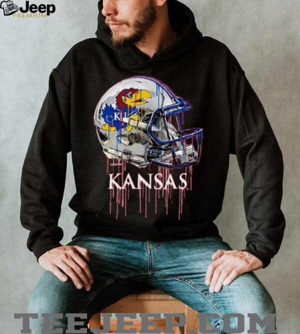 Kansas Jayhawks Toddler Dripping Football T Shirt