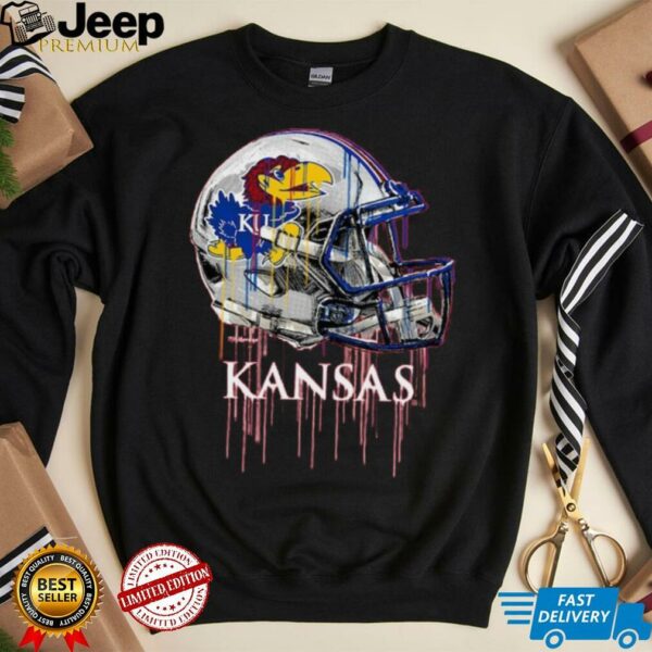 Kansas Jayhawks Toddler Dripping Football T Shirt