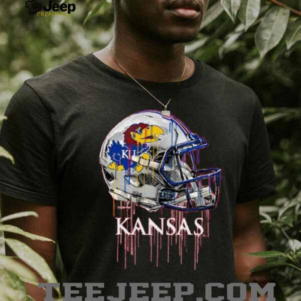 Kansas Jayhawks Toddler Dripping Football T Shirt