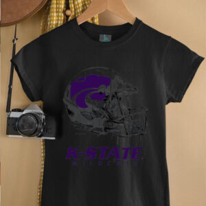 Kansas State Wildcats Youth Heather Dripping Football T Shirt