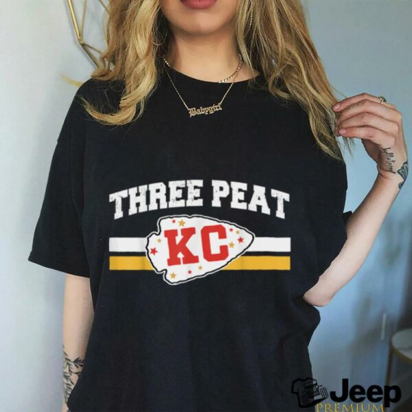 Kansas Sunday Game Day Retro 3 Peat Champ T Shirt
