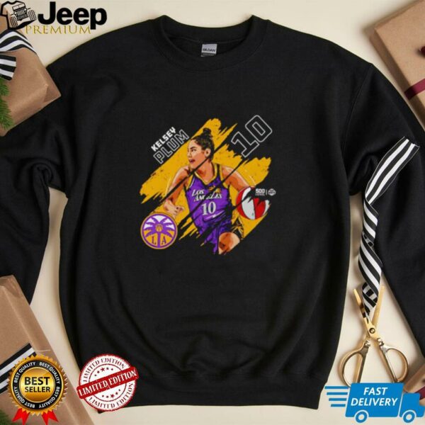 Kelsey Plum Los Angeles Sparks Stripes shirt