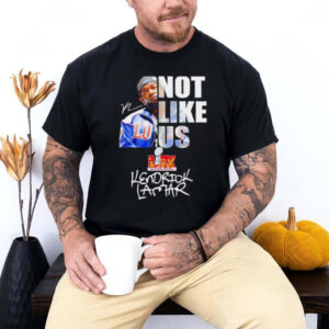 Kendrick Lamar not like us signature Super Bowl shirt