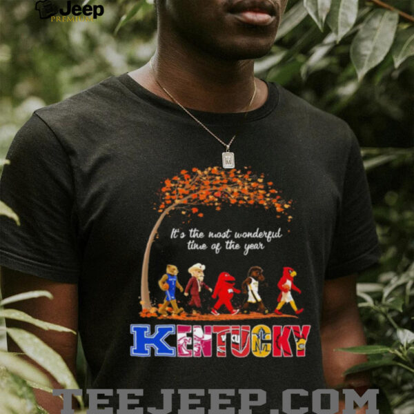 Kentucky Sports Teams Mascot Abbey Road It’s The Most Wonderful Time Of The Year Shirt