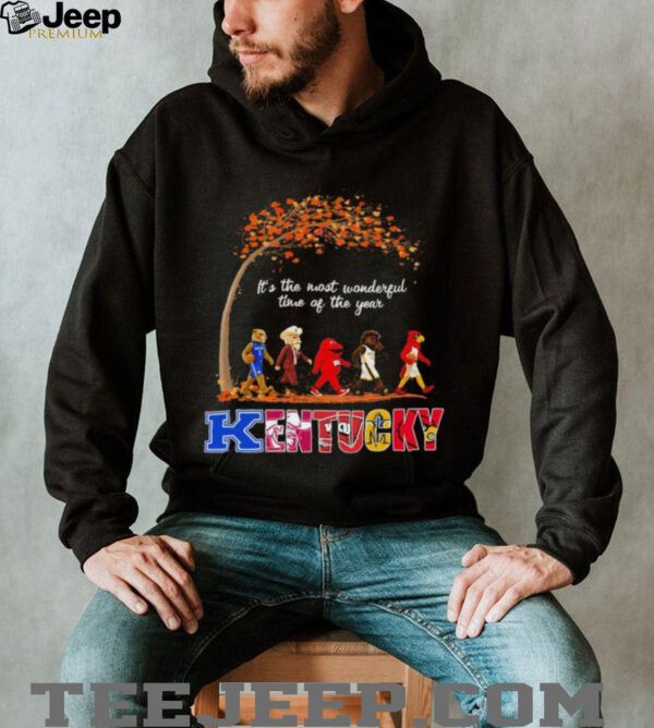 Kentucky Sports Teams Mascot Abbey Road It’s The Most Wonderful Time Of The Year Shirt