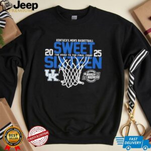 Kentucky Wildcats mens basketball Fanaticity 2025 NCAA Sweet 16 The Road to the Final Four shirt0