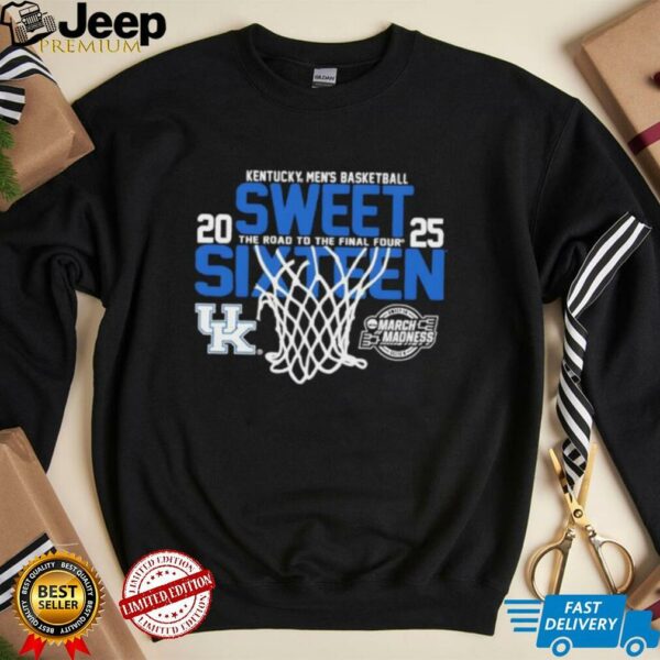 Kentucky Wildcats men’s basketball Fanaticity 2025 NCAA Sweet 16 The Road to the Final Four shirt