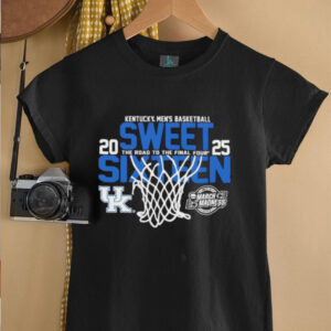 Kentucky Wildcats mens basketball Fanaticity 2025 NCAA Sweet 16 The Road to the Final Four shirt1