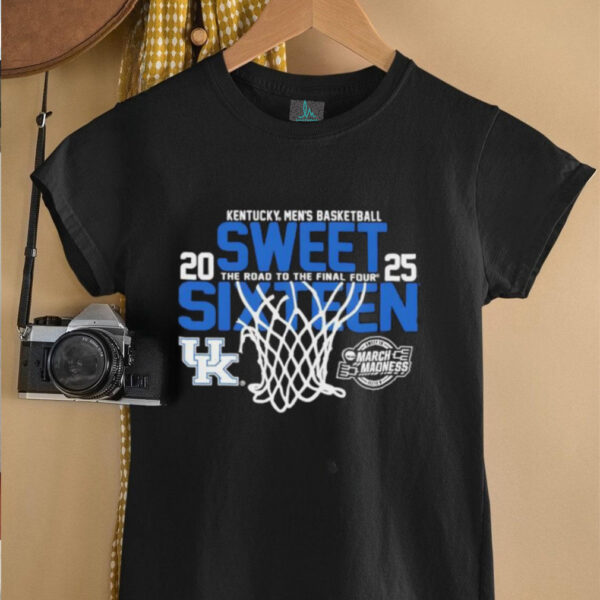 Kentucky Wildcats men’s basketball Fanaticity 2025 NCAA Sweet 16 The Road to the Final Four shirt