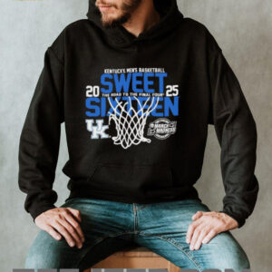 Kentucky Wildcats mens basketball Fanaticity 2025 NCAA Sweet 16 The Road to the Final Four shirt2