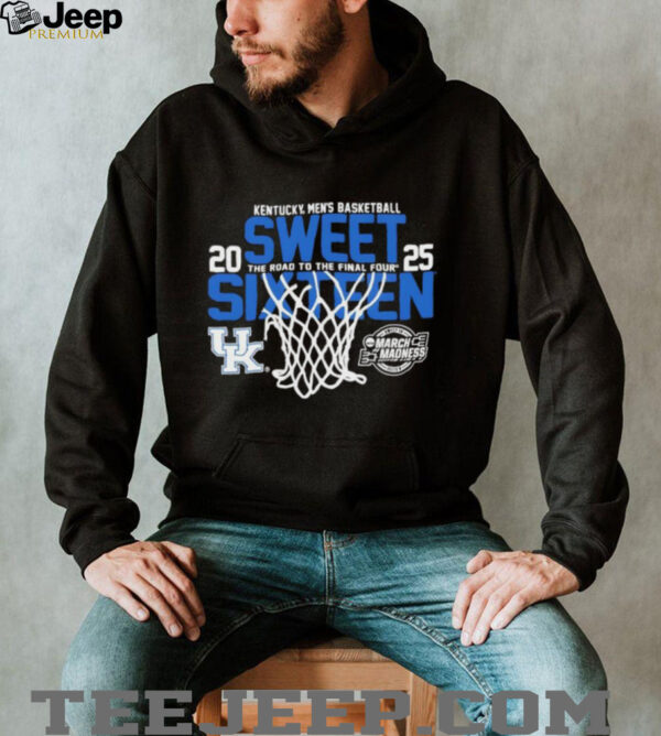 Kentucky Wildcats men’s basketball Fanaticity 2025 NCAA Sweet 16 The Road to the Final Four shirt