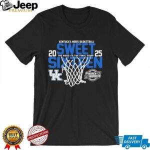 Kentucky Wildcats mens basketball Fanaticity 2025 NCAA Sweet 16 The Road to the Final Four shirt3