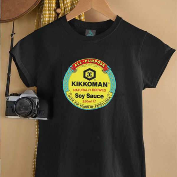 Kikkoman Naturally Brewed Soy Sauce logo shirt