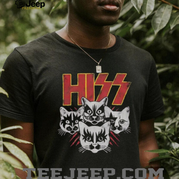 Kiss Hiss Cats Black T Shirt