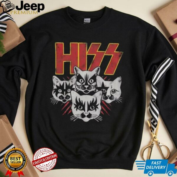 Kiss Hiss Cats Black T Shirt