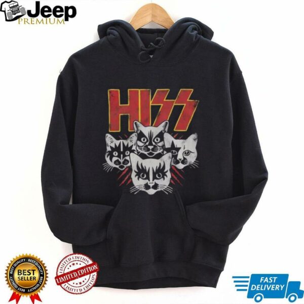 Kiss Hiss Cats Black T Shirt