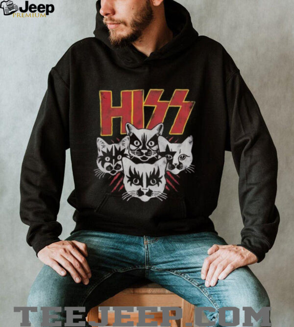 Kiss Hiss Cats Black T Shirt