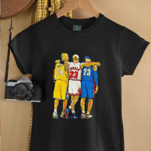 Kobe Bryant Michael Jordan LeBron James NBA Legends Art Style...