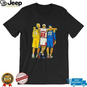 Kobe Bryant Michael Jordan LeBron James NBA Legends Art Style...