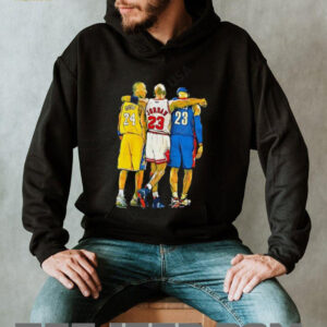 Kobe Bryant Michael Jordan LeBron James NBA Legends Art Style Shirt4