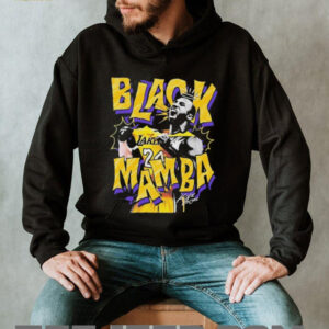 Kobe Bryant black Mamba Los Angeles Lakers basketball shirt0
