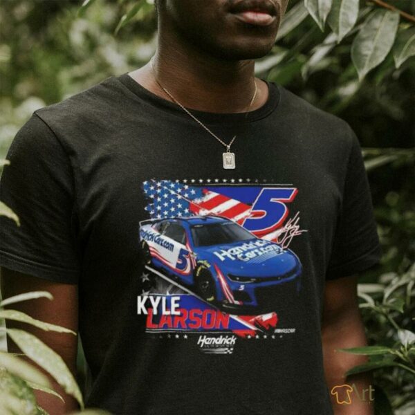 Kyle Larson #5 Patriotic HendrickCars.com T shirt