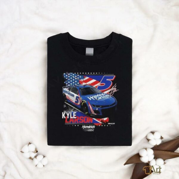Kyle Larson #5 Patriotic HendrickCars.com T shirt