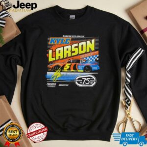 Kyle Larson Hendrick Motorsports Team Collection Fanaticity Darlington Throwback Car shirt0