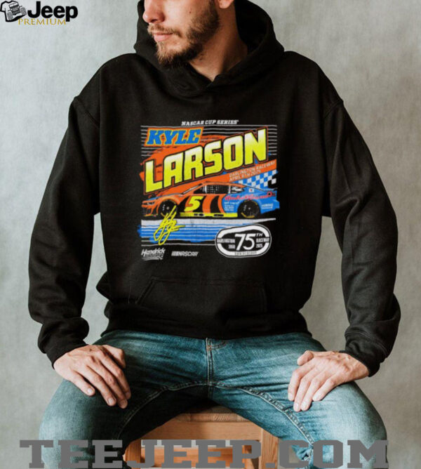 Kyle Larson Hendrick Motorsports Team Collection Fanaticity Darlington Throwback Car shirt