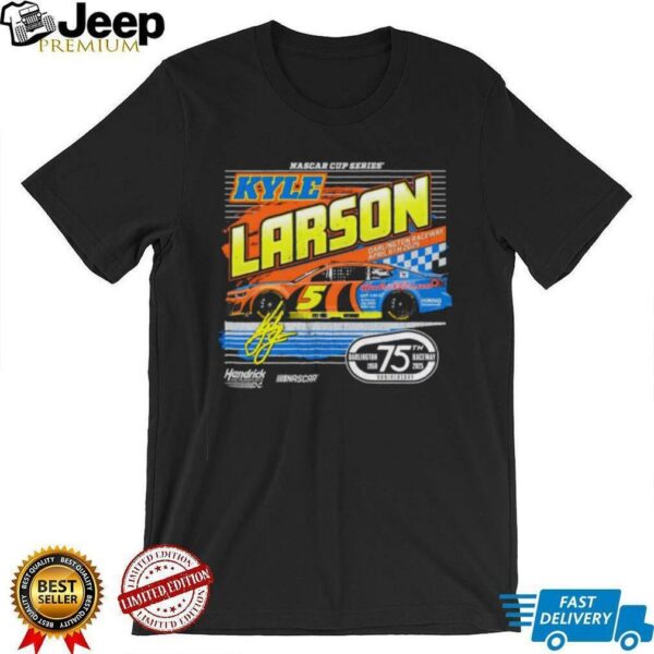 Kyle Larson Hendrick Motorsports Team Collection Fanaticity Darlington Throwback Car shirt