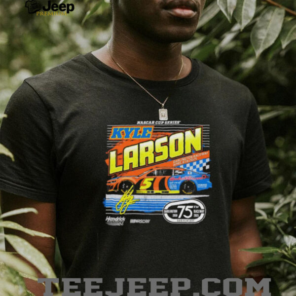 Kyle Larson Hendrick Motorsports Team Collection Fanaticity Darlington Throwback Car shirt