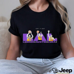 LA Lakers vs all LAL LeBron Austin Luka shirt