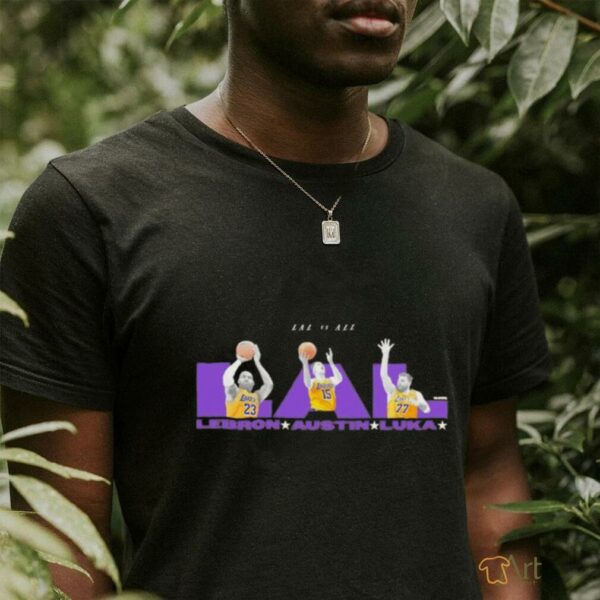 LA Lakers vs all LAL LeBron Austin Luka shirt