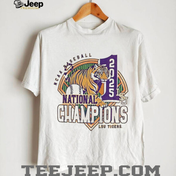 LSU Tigers MLB 2025 NCAA Baseball National Champions #1 Mascot shirt