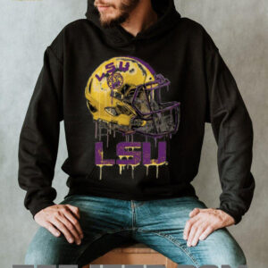 LSU Tigers Toddler Dripping Football Helmet T Shirt1