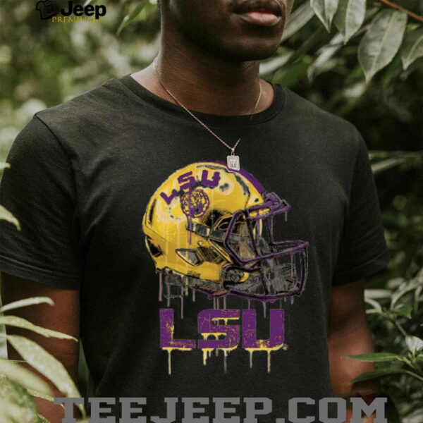 LSU Tigers Toddler Dripping Football Helmet T Shirt