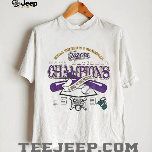 LSU Tigers vs Coastal Carolina Chanticleers 5 3 NCAA Division I Baseball 2025 National Champions shirt